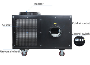 Industrial Portable Free Installation Foot Standing Air Cooler Air Conditioner 15300BTU 4.5KW 8L for Factory - Product Image 3