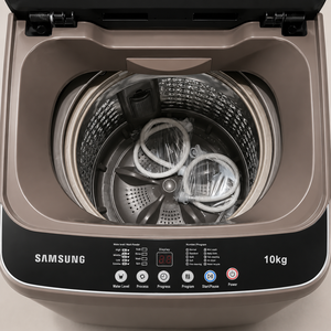 Lavadora de <span class=keywords><strong>Carga</strong></span> <span class=keywords><strong>Superior</strong></span> <span class=keywords><strong>SAMSUNG</strong></span> de 10 kg, Totalmente Automática, con Sistema de Secado por Ondas, para Hogar, Hotel y Escuela - Product Image 4