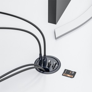 WFYEAR <span class=keywords><strong>USB</strong></span> 集线器 3.0 桌面扩展坞，带 2.0 SD/TF 读卡器、耳机分线器、Type-C 输出 - 有现货 - Product Image 3