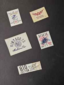 High Quality Eco-Friendly Woven Satin Clothing Labels Customized Colors Sizes Digital/Silk <b>Screen</b> Printing Press Labels for - Product Image 2