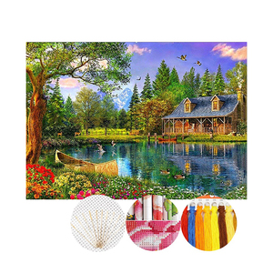 Ensemble d'artisanat en gros <span class=keywords><strong>tissu</strong></span> en coton animal mignon estampillé broderie artisanat couture au <span class=keywords><strong>point</strong></span> <span class=keywords><strong>de</strong></span> <span class=keywords><strong>croix</strong></span> - Product Image 2