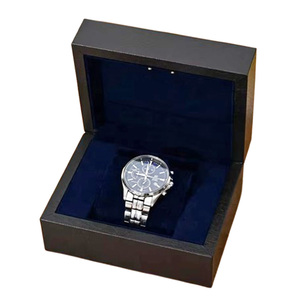 Sang trọng da màu đen dẫn ánh sáng hiển thị hộp đồng hồ với biểu tượng tùy chỉnh cho đồng hồ và vòng đeo tay bao bì - Product Image 3