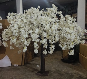 O-T014 grosir pohon palsu kustom dekorasi buatan pohon tengah meja bunga sakura sutra kualitas tinggi untuk pesta pernikahan - Product Image 1