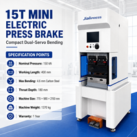 Presse plieuse CNC électrique compacte 15T 400mm à double servo pour tôles