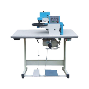 Machine à refendre le cuir motorisée automatique haute efficacité, avec pliage de bords, thermo-pliage informatisé, pliage de semelles, bordure et découpe à lame - Product Image 1