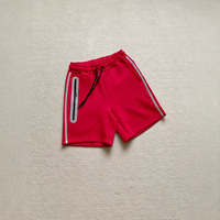 Shorts en coton respirant de qualité supérieure pour homme, taille mi-haute, en molleton bouclette, avec cordon de serrage et poches, collection été 2026, nouvelle marque, style sport décontracté.