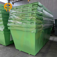 Conteneurs à déchets, poubelles et bacs de tri pour usine de recyclage, avec logo Color Company