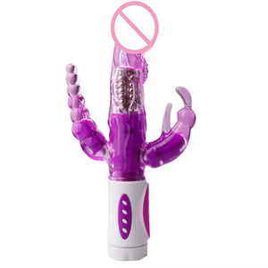 Vibrador de Conejo 3 en 1 con Estimulador de Punto G, Bolas Anales Vibratorias, Estimulador de Clítoris y Vagina, Masajeador, Juguetes Sexuales para Mujeres - Product Image 6