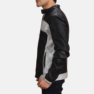 Veste d'hiver en cuir véritable de qualité supérieure Doublure douce et confortable Parfaite pour les tenues décontractées et streetwear - Product Image 3