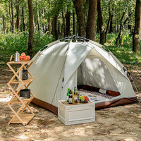 Tente de camping familiale portable automatique en nylon imperméable légère quatre saisons, 3 kg, pour la randonnée en plein air