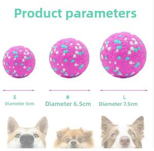 Üretici Toptan Özel Logo Çevre Dostu Köpek Oyuncak Topu Komik Stil Dayanıklı Zıplayan Yüzen Evcil Hayvan ETPU Düz/Karikatür Desenli - Product Image 2