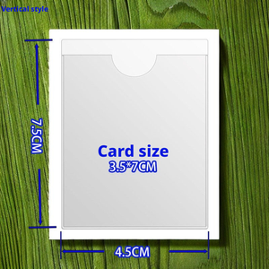 ที่ใส่บัตรแบบใส PVC พร้อมกาว<span class=keywords><strong>ใน</strong></span>ตัว ทนทาน กันฝุ่น สำหรับชั้นวางอุปกรณ์ - Product Image 4