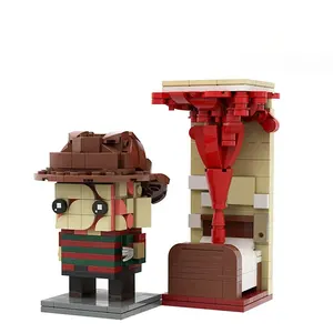 Figuras de película Brickheadz Evil Spirits Street Killer personaje Mini cabezas de ladrillo bloques de construcción DIY ladrillos juguetes niños regalos de navidad