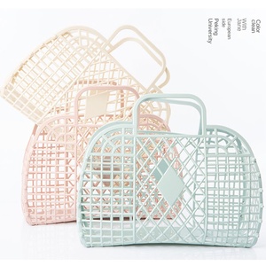 <span class=keywords><strong>Panier</strong></span> de courses portable en plastique, bac de rangement PE à main, <span class=keywords><strong>panier</strong></span> flexible pour la cueillette de <span class=keywords><strong>légumes</strong></span> et de fruits, idéal pour la cuisine, les courses et les pique-niques - Product Image 2