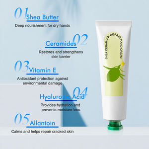 Crème pour les mains à absorption rapide et réparation profonde avec beurre de karité, céramides et acide hyaluronique Crème réparatrice pour les mains au beurre de karité et céramides - Product Image 4