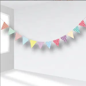 DAMAI Birthday Theme Party Decoration Flag Banner Party Supplies Pennant Party Supplies Decorations For Kids