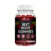 Complément alimentaire en gommes de betterave pour booster l'oxyde nitrique, sans sucre, avec vitamine B12 et folate, pour la santé cardiaque des adultes