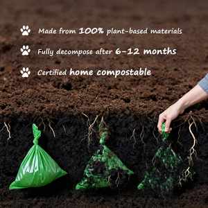 Bolsas Biodegradables y Compostables para Desechos de Perros, de Bajo Precio, con Sellado Térmico, Asa Tipo Chaleco, Material PLA, Empaque de PE, Impresión Flexográfica - Product Image 4