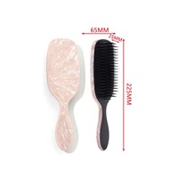 FYD vente en gros de haute qualité marbre motif peigne à cheveux Anti enchevêtrement cuir chevelu Massage peigne à cheveux Salon maison barbier femmes filles brosse à cheveux