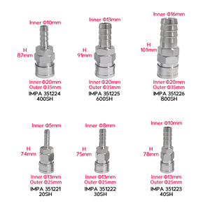 IMPA 351221-26 Hose End Type Quick-Connect <strong>Couplers</strong> Stainless Steel Single End Shut <strong>Coupler</strong> - Product Image 6