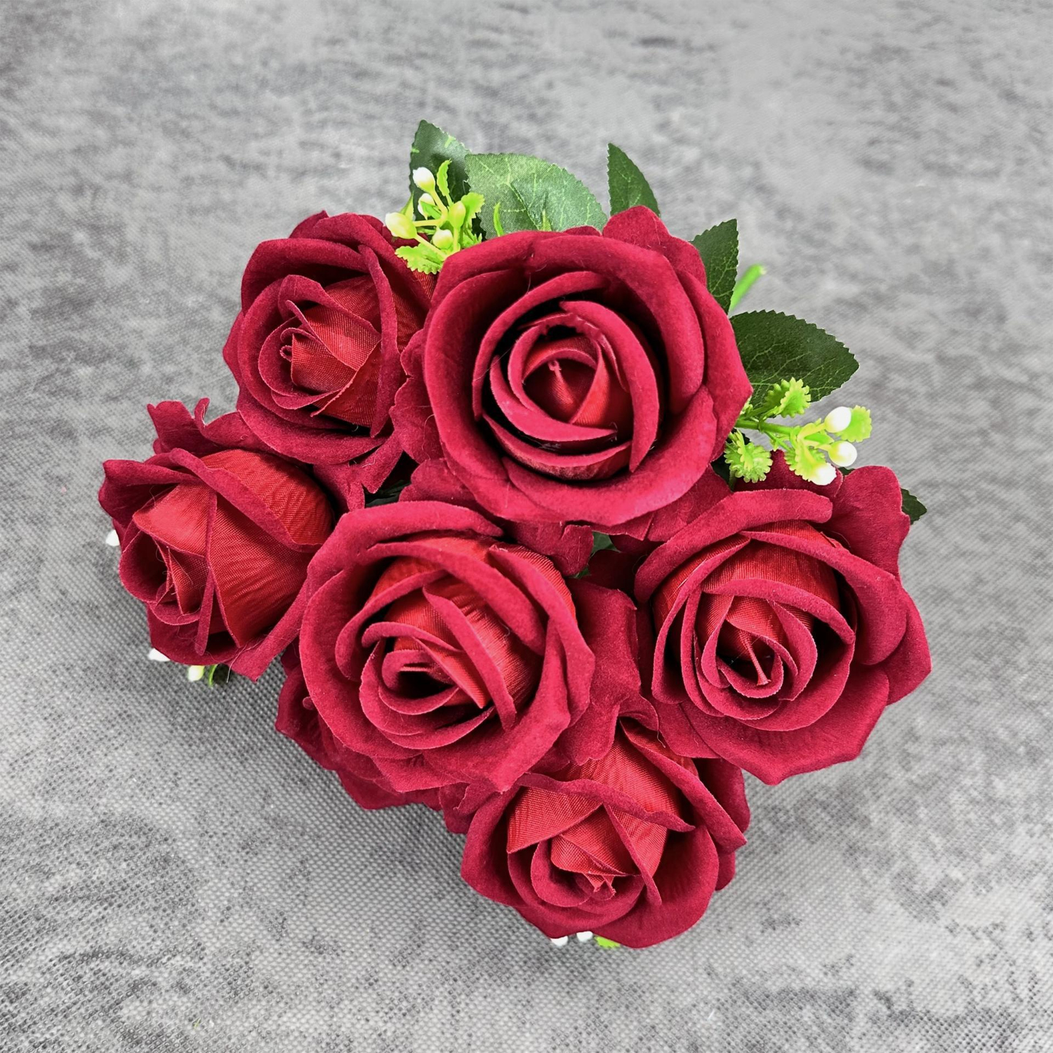 Round Rose - Dark Red
