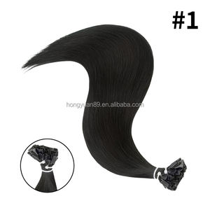 Extensions de cheveux à la kératine 60 # Platinum Blonde U Tip Cheveux vierges humains naturels Capsules d'ongles italiens chauds pré-collés 12 ''-26'' - Product Image 6