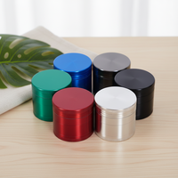 Broyeur à herbes en alliage de zinc de haute qualité, vente en gros d'usine, 40mm 50mm 55mm 63mm, 4 couches, logo personnalisé, broyeur métallique