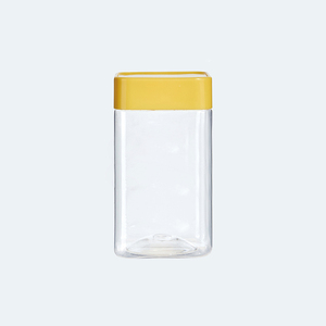 430ML PET Packing Jars with Square Lids Soft Sweets Plastic Jars Milk Honey Storage Container