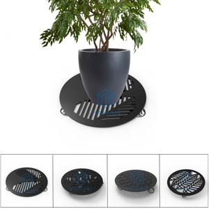 Déplacement d'usine en métal avec des roues plantent le chariot de chariot pour des arbres de jardin et des boîtes de planteur - Product Image 4