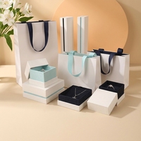 Boîtes d'emballage pour bijoux en papier spécial avec couvercle et base collés, pour bracelets et colliers longs, vente en gros
