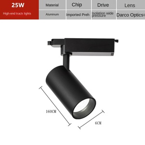 Projecteur LED sur rail 6000K lumière du jour, Ra90, faisceau réglable, intensité variable, IP20, pour affichage commercial, durée de vie 30000 heures, garantie 3 ans - Product Image 2