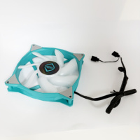 Ventilateur de boîtier CPU à double roulement à billes et à haut débit d'air, ventilateur axial Icegale Xtra 140 mm Teal