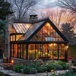 Gazebo <span class=keywords><strong>de</strong></span> Hierro Soldado para Decoración <span class=keywords><strong>de</strong></span> Patio, Invernadero <span class=keywords><strong>de</strong></span> Tubo Galvanizado, Tamaño Personalizado, Invernadero para Jardín - Product Image 3