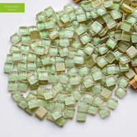 Ubin Mosaik Kaca Glitter Mini 10x10mm dalam Jumlah Besar, Bahan Aman Buatan Tangan untuk Seni Anak DIY dan Dekorasi Rumah & Taman