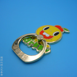 Custom <b>Ring</b> Phone Holder Zinc Alloy Gold Plated <b>Cartoon</b> Design Desktop Stand - Product Image 1