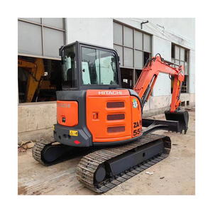 HITACHI ZX55USR ตีนตะขาบขุด5.5ตันเครื่องจักรที่มีประสิทธิภาพทนทานพร้อมเครื่องยนต์ & กระปุกเกียร์มอเตอร์และปั๊ม - Product Image 1
