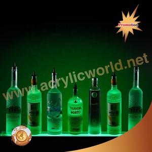 ชั้นวางไวน์อะคริลิคแบบมีไฟ LED สำหรับร้านค้าปลีกและบาร์โชว์ขวด - Product Image 5