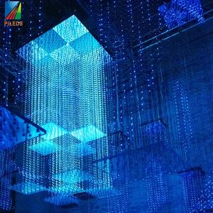 Pantalla de iluminación LED 3D para escenarios, matriz de píxeles RGB de 360 grados, cadena de luces, modo de control <span class=keywords><strong>en</strong></span> tiempo real ARTNET <span class=keywords><strong>en</strong></span> línea - Product Image 2