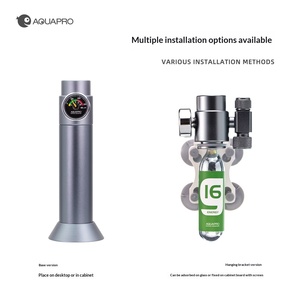 Kit de Válvula Solenoide de Gas de Dióxido de Carbono con Regulador de <span class=keywords><strong>CO2</strong></span> <span class=keywords><strong>Mini</strong></span> de 16gr y Cartucho Desechable Aquapro para Acuario - Product Image 3