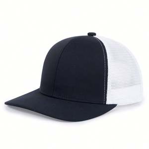 Gorra de béisbol de 6 paneles con visera plana, de malla común, 100% poliéster, con bordado 3D personalizado para empresas - Product Image 4