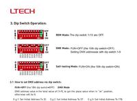 Decodificador de Voltaje Constante LTECH DMX/RDM, Atenuación/Blanco Frío/RGB/RGBW, Comunicación Bidireccional RDM/DMX512