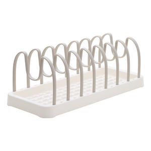 <span class=keywords><strong>Escurridor</strong></span> de platos para fregadero de cocina que ahorra espacio con estante extraíble, organizador de tapa de olla y organizador de platos, colador y colador de encimera - Product Image 1