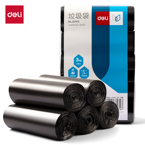 Deli Garbage Bags 45x55cm 5 Rolls Thickened Household Office Use - Product Image 1