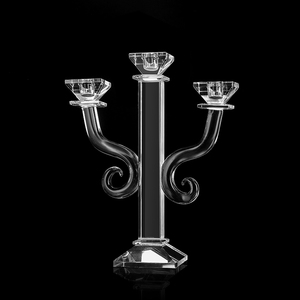 3 Arms Clear Crystal <strong>Candelabra</strong> MH-Z0147 - Product Image 1