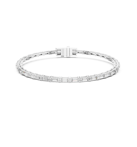 Bracelet moderne en diamant de laboratoire en or, bijou élégant de qualité supérieure, accessoire de mode de créateur pour collections quotidiennes stylées - Product Image 3