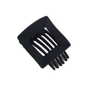 Pinza de pelo de resina curvada cómoda de Corea con pico de pato plano esmerilado hueco brillante forma de lingote pinzas para el cabello accesorios para mujeres - Product Image 5