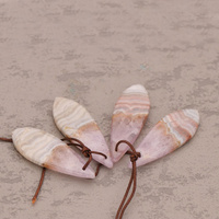 Pendentif en agate naturelle en gros, pierre en forme de goutte d'eau, poli, semi-précieux, agate mexicaine