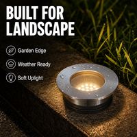 Lumière LED encastrée anti-éblouissement 8W pour éclairage paysager architectural extérieur, faisceau doux, pour allée et pavés