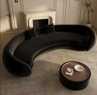 Luxuriöses Gepolstertes Stoffsofa 7-Sitzer Ecksofa Modulares Modernes Villa-Wohnzimmer L-Form Sofa-Set
