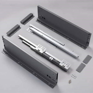 Cabinet Drawer Slide Cabinet Drawer Slide Silent Buffer Kitchen Cabinet Slim Box Metal Drawer Runner Soft Closing Drawer Slide System Kitchen Drawer Slide
